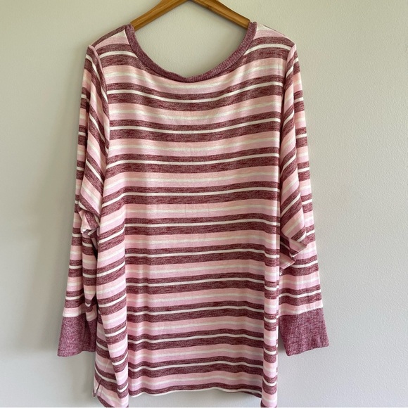 Torrid Women's Sleep Shirt Burgundy/Pink/White Size 5 - Picture 2 of 10